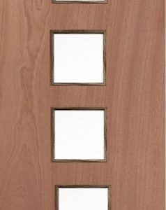 Timber Core Blank 22G (CLEAR GLASS) FD30 44mm Fire Door - MB