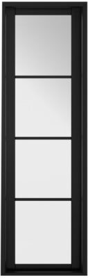 Internal Manhattan Demi Panel Pre-Finished Black W8 (CLEAR GLASS) Soho Door