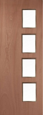 Timber Blank 27G (OBSCURE GLASS) FD30 44mm Fire Door - MB