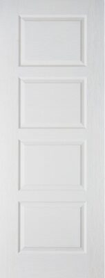 White Textured Contemporary FD30 - 44mm - Solid Core - LPD