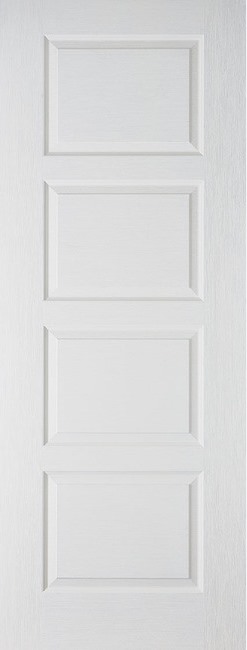 White Textured Contemporary FD30 - 44mm - Solid Core - LPD