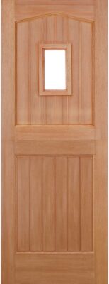 External Hardwood Stable 1L Un-glazed (NO GLASS) Dowelled Un-Finished Door