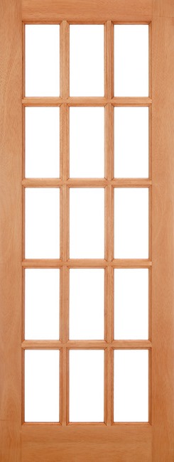 External Hardwood SA 15L Un-Glazed (NO GLASS) Dowelled Door