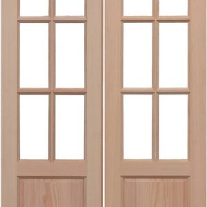 External Hemlock GTP 2P Rebated Pair Un-glazed (No Glass) Door