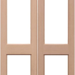 External Hemlock 2XGG Rebated Pair Un-Glazed (NO GLASS) Door