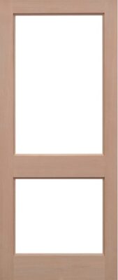 External Hemlock 2XGG Un-Glazed (NO GLASS) Un-Finished Door