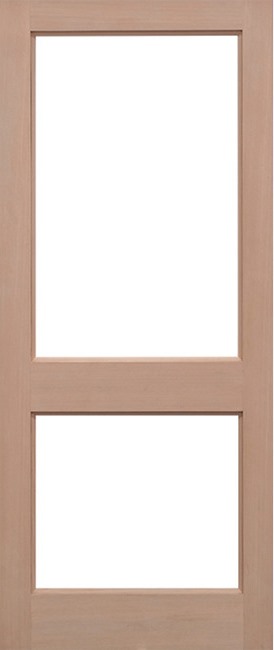 External Hemlock 2XGG Un-Glazed (NO GLASS) Un-Finished Door