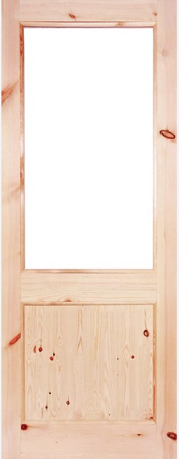 External Redwood 2XG Un-Glazed (No Glass) Un-Finished Door