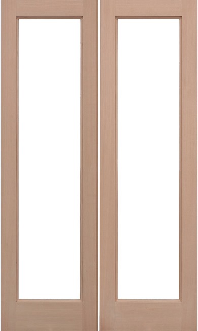 External Hemlock Pattern 20 Pair Un-glazed (No Glass) Un-Finished Door