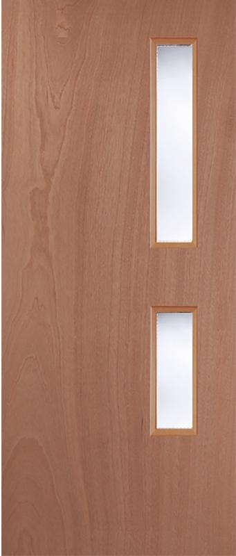 Lipped Timber Blank (OBSCURE GLASS) 16G FD60 54mm Fire Door - MB