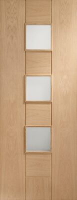 Internal Oak Messina (OBSCURE GLASS) Un-Finished Door