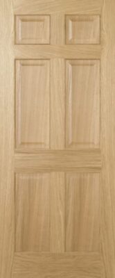 Oak Regency Pre-Finished 6P FD30 44mm Fire Door - LPD