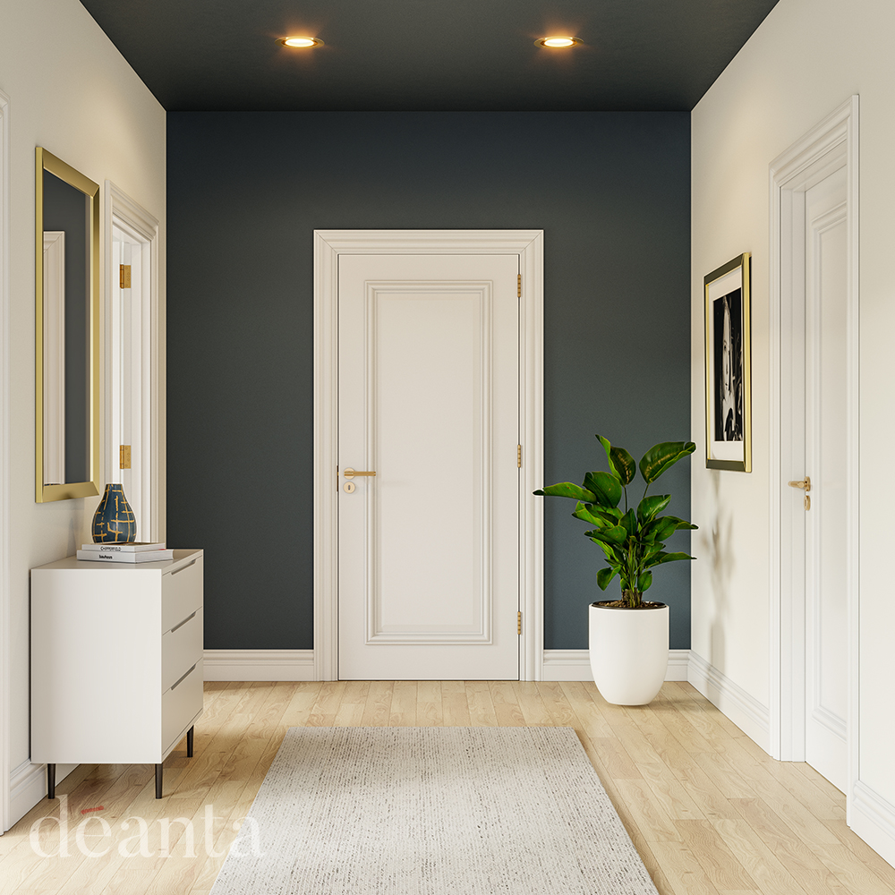 Internal White Primed Solid Core Blenheim Door - Image 3
