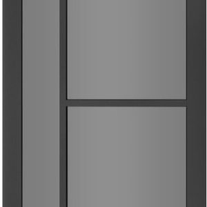 Internal Brixton Black Pre-Finished (TINTED GLASS) Solid Core Door