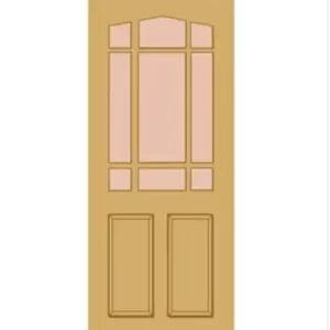 External Hardwood Downham Un-glazed (No Glass) Un-finished Door