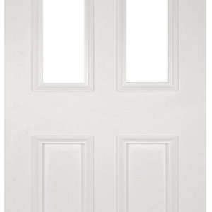 Internal White Primed Rochester (CLEAR GLASS) Smooth Finish Door