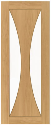 Interntal Oak Sorrento Pre-Finished (CLEAR GLASS) Door