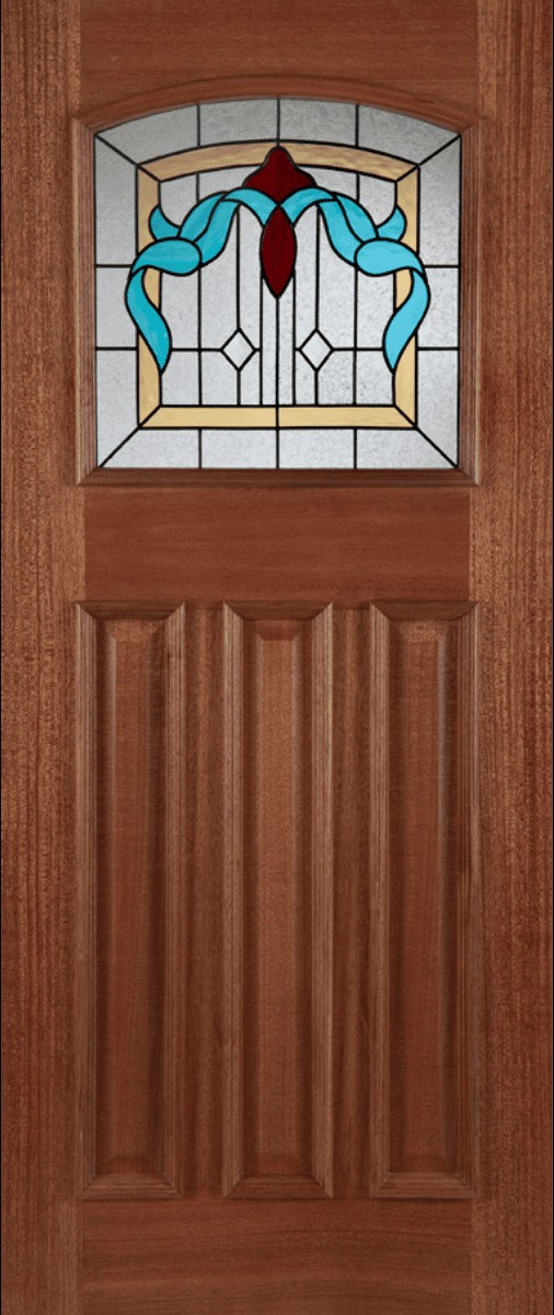 External Hardwood (DECORATIVE GLASS) Un-Finished Edinburgh RM1S DOOR