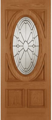 External Oak Sovereign Triple Glazed (DECORATIVE GLASS) Un-Finished Door