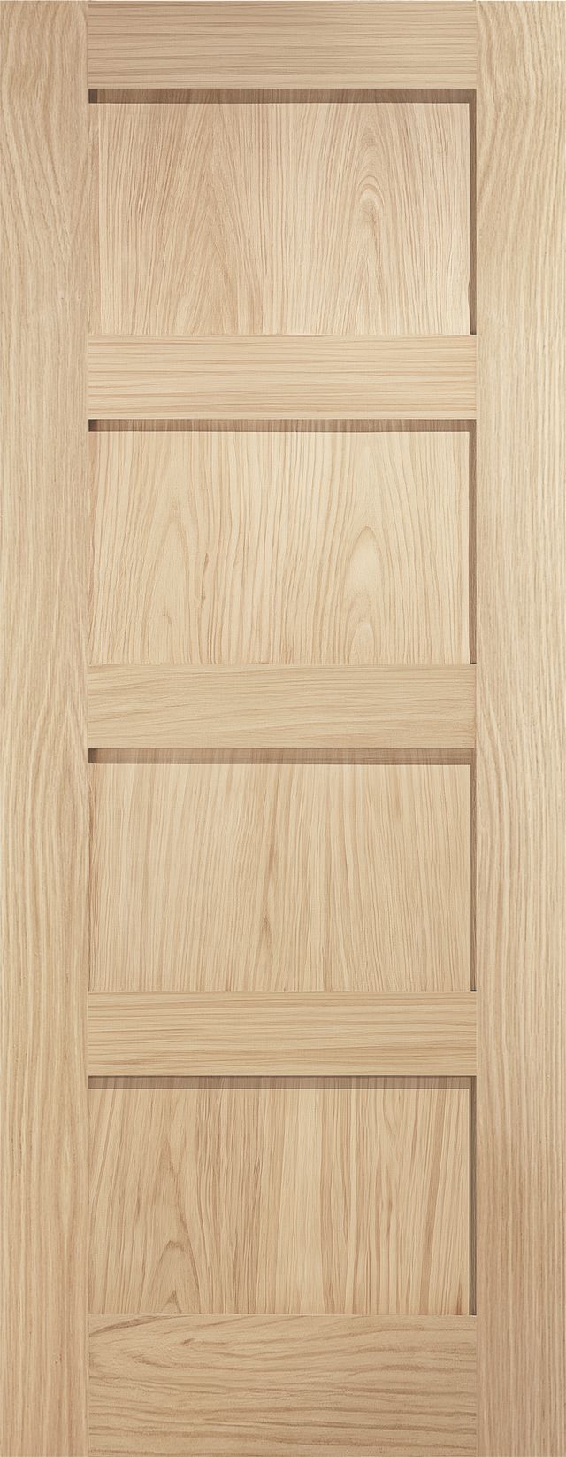 Internal Oak Shaker Un-Finished 4P Door