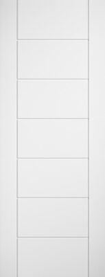 INTERNAL White Primed Ladder 7P Semi Solid Core Door