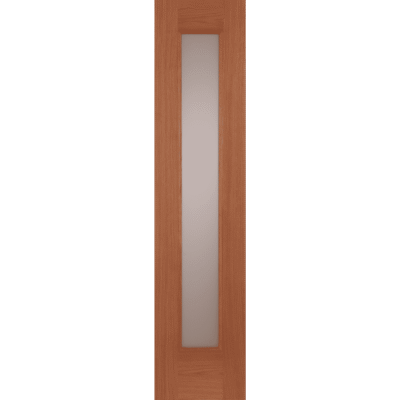 External Oak Acid (OBSCURE GLASS) Oak Un-Finished Contemporary Sidelight RMS1 Door