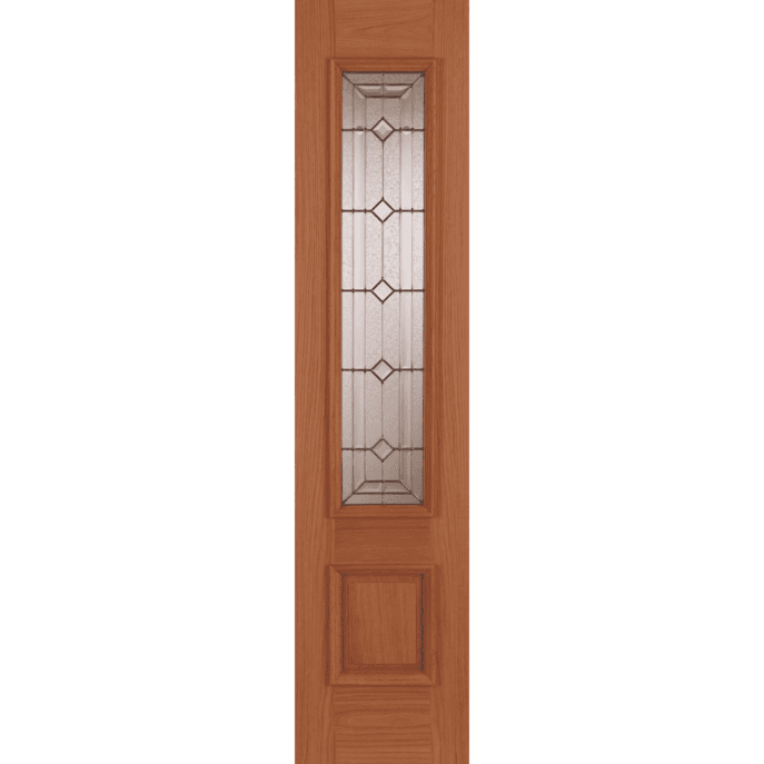 External Oak Empress/Sovereign (DECORATIVE GLASS) Un-Finished Sidelight RMS1 Door