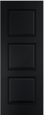 Internal Black Pre-Finished Solid Core Trinity Internal Door