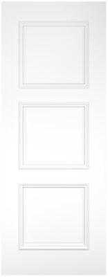 Internal White Primed Solid Core Trinity Internal Door