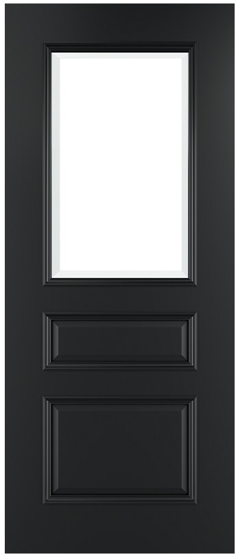 Internal Black Pre-Finished (CLEAR GLASS) Windsor FD30 44mm Fire Door
